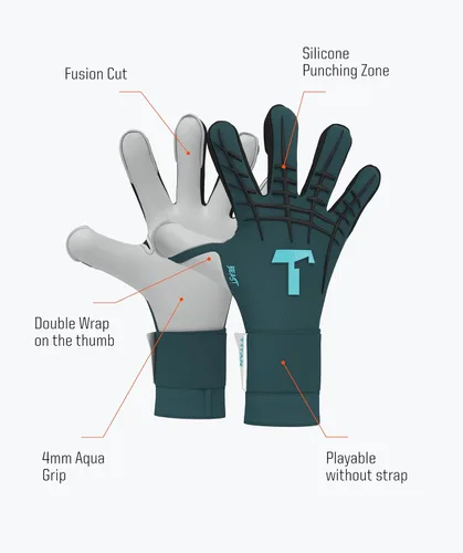 Miniatura 5 de T1TAN Beast Guantes de portero – sin protección para los dedos – Guantes de portero de fútbol para adultos – Guantes profesionales para jóvenes