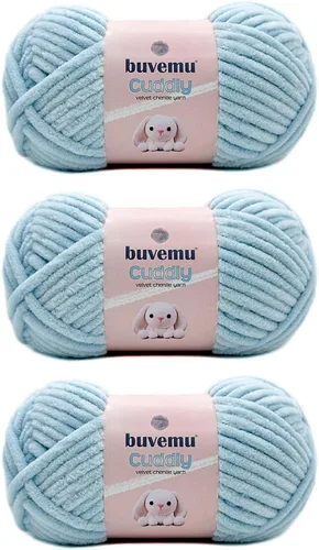 Miniatura 52 de Hilo de felpilla de terciopelo, súper suave y esponjoso, para tejer, hacer manualidades, color amigurumi, duradero para el desprendimiento, 3.53