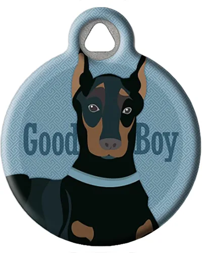 Miniatura 15 de Good Boy Airedale - Etiqueta de identificación personalizada para mascotas para perros y gatos, tamaño grande