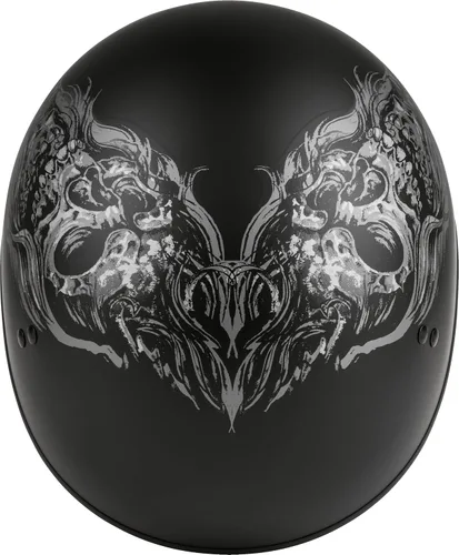 Miniatura 3 de GMAX HH-65 Naked DOT aprobado medio casco para motocicleta, ciclomotor, scooter y más