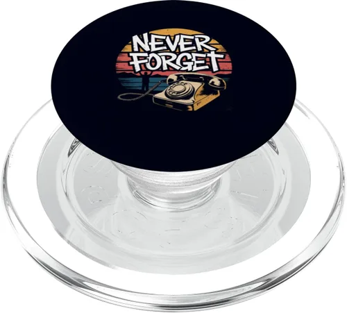 Miniatura 7 de Never Forget Old Phone Retro Vintage 70s 80s 90s Nostalgia PopSockets Adhesive PopGrip