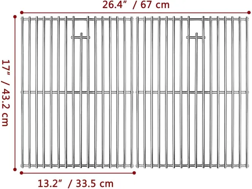 Miniatura 2 de Rejillas de cocina de 17 pulgadas para Home Depot Nexgrill 720-0830H 720-0830D 720-0783E 720-0783C para piezas de repuesto Nexgrill de 4 quemadores