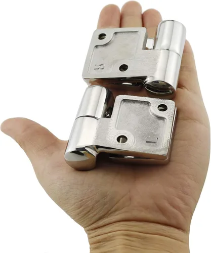 Miniatura 7 de NRC&XRC Par de acero inoxidable 316 Heavy Duty Marine Grade 3.5" x 1.5" izquierda y derecha de levantamiento/desmontable bisagra de bisagra fundida