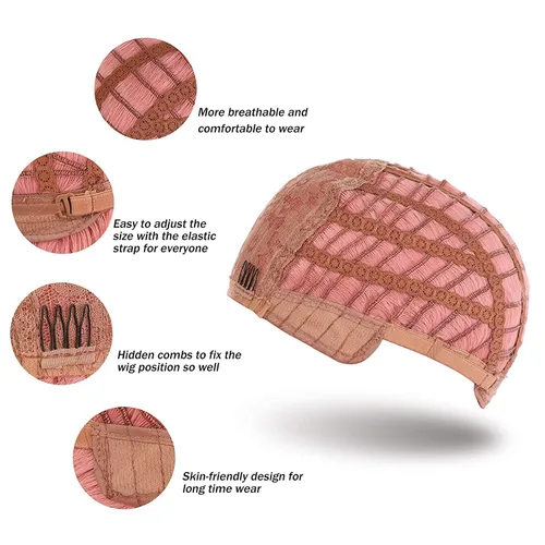Miniatura 6 de eNilecor Peluca de color negro a marrón para mujer, peluca de pelo corto ondulado rizado con flequillo, 14 pulgadas, disfraz de fiesta sintético