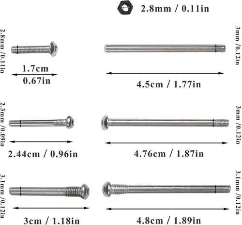 Miniatura 5 de Hosim Juego de brazos A de suspensión delantera y trasera de aluminio a control remoto, barra de amarre para 1/10 Slash 2WD RC Car Upgrade Parts Hop
