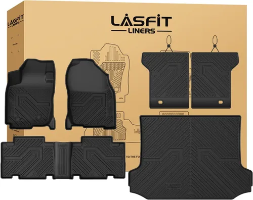 Miniatura 15 de LASFIT Alfombrillas de piso para Toyota Tacoma 2008-2011 Cabina de Acceso Transmisión Automática, Forro de Piso de Ajuste Personalizado para Todo