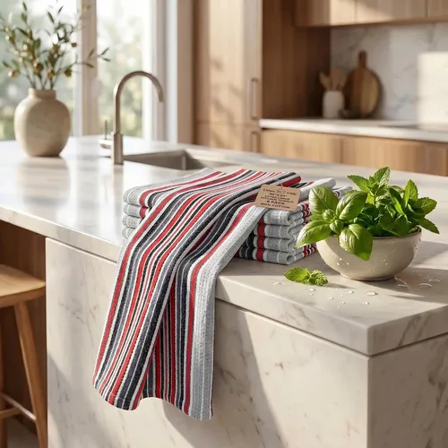 Miniatura 533 de Urban Villa Toallas de cocina 100% algodón para cocina (juego de 6) 20"x30" toallas de cocina altamente absorbentes, juego de ropa de cocina