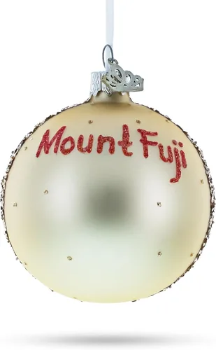 Miniatura 8 de Monte Fuji, adorno navideño de bola de cristal de Japón, 3,25 pulgadas