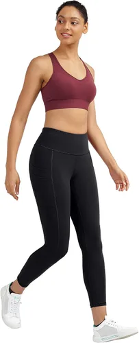 Miniatura 5 de Ewedoos Pantalones de yoga para mujer, leggings de entrenamiento con bolsillos para mujer, cintura alta, control de abdomen, leggings de gimnasio