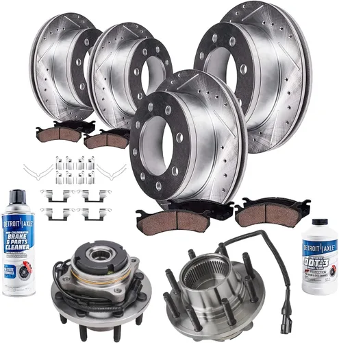 Miniatura 55 de Detroit Axle - Kit de nudillos de dirección delantera izquierda para Ford Edge Lincoln MKX 07-10, cojinete de rueda del lado del conductor, nudillo
