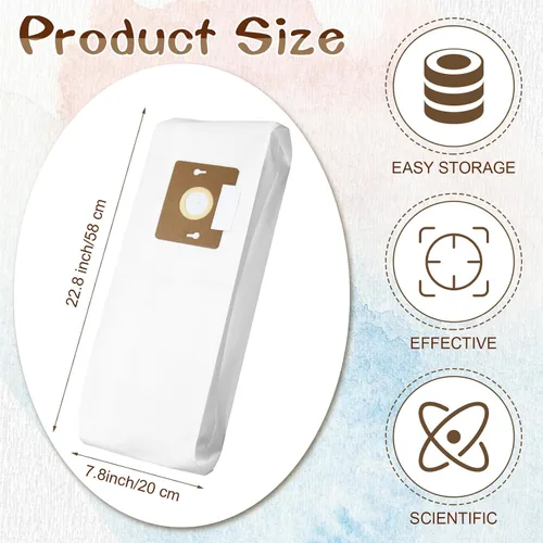 Miniatura 2 de Threlaco Paquete de 20 bolsas de repuesto para aspiradora tipo F compatibles con Riccar Supralite vertical Vac Rsl1a Rsl2 Rsl3 Rsl4 Rsl5 F3600 F3500