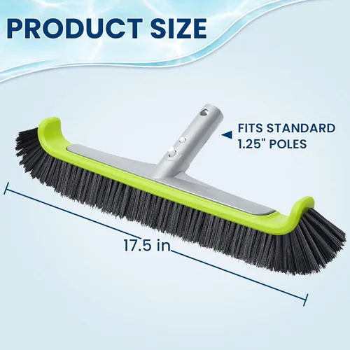 Miniatura 7 de Sepetrel - Cabezal de cepillo de piscina para limpieza de paredes, cepillos de limpieza resistentes para piscinas enterradas/desmontables con cerdas