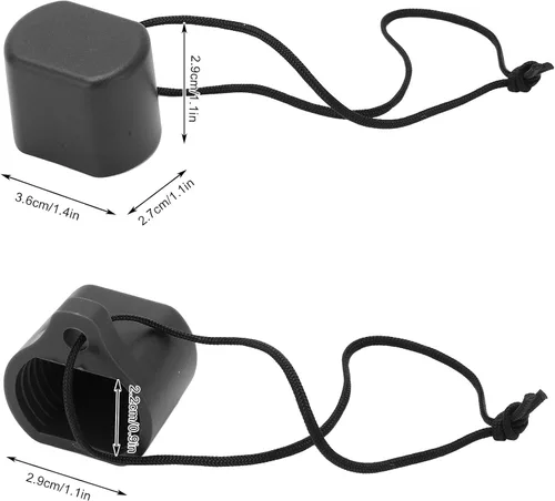 Miniatura 3 de BORDSTRACT Tapa de válvula de tanque de buceo, tapa de tapón de tanque de buceo de goma roscada, protector universal de tapa de válvula de tanque