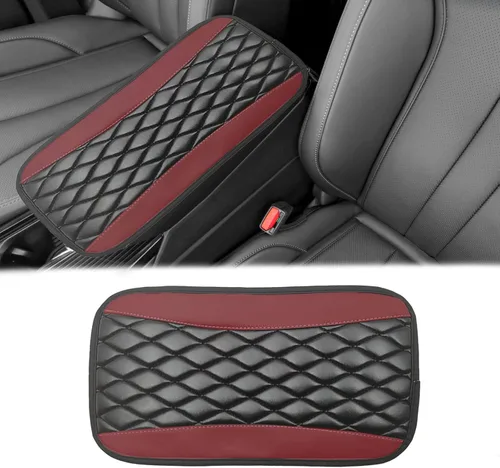 Miniatura 9 de Funda universal de cuero impermeable para consola central de automóvil, protector de caja de asiento para reposabrazos, accesorios de decoración