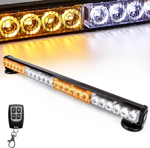 Miniatura 7 de Barra de luces de emergencia con control remoto inalámbrico, batería, asesor de tráfico, luz estroboscópica LED, luz de advertencia de seguridad