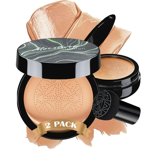 Miniatura 14 de Mushroom Head Air Cushion CC Cream - Base de maquillaje facial BB Cream para piel madura, corrector hidratante que ilumina larga duración, tono