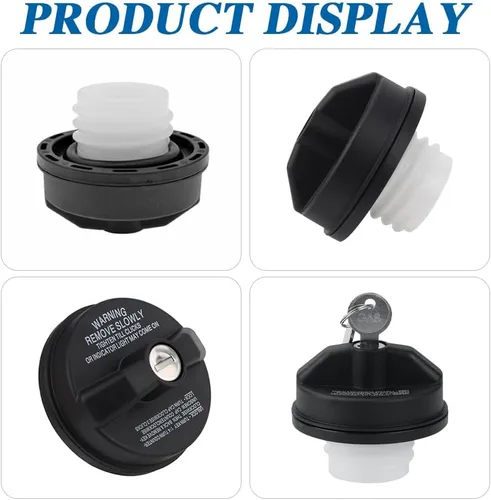 Miniatura 7 de Tapa de Gasolina con Cerradura, Tapa del Tanque de Combustible con Llave, Cerradura de Tapa de Gasolina Cubierta de Tapa de Combustible
