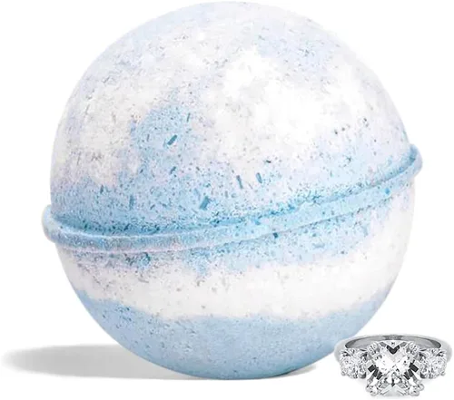 Ivy & Bauble Bombas de baño hechas a mano con anillo sorpresa en el interior para mujer, aroma fresco, fabricadas en Estados Unidos, fabricadas sin