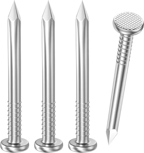 Miniatura 11 de VGBUY 360 piezas de clavos de hardware de acero inoxidable, clavos de cabeza plana de 1-1/2 pulgadas para colgar cuadros, clavos para colgar Plateado