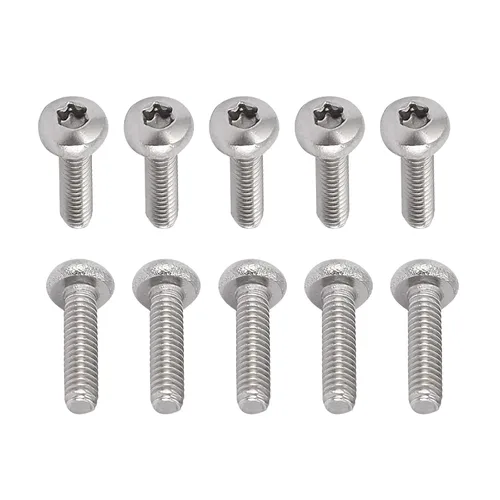 Miniatura 10 de DTGN Tornillos Torx de cabeza plana M1.0.236x0.118 in (DXL), paquete de 20, buenos para maquinaria, sujetadores de seguridad Torx de acero