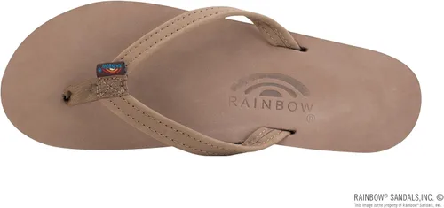 Miniatura 3 de Rainbow Sandals Sandalias de cuero con doble capa y correa estrecha para mujer