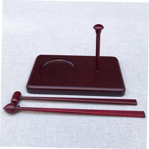 Miniatura 4 de Mazo de templo de madera Martillo de pescado de madera, instrumento de percusión, palo de ritmo para tambores para meditación y uso del templo