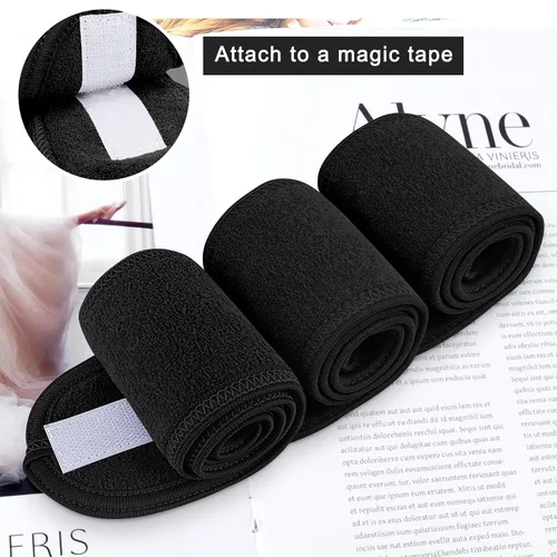 Miniatura 4 de LADES Diadema facial de spa para mujer, tela de rizo suave con gancho y bucle ajustables, ajuste cómodo y seguro para cuidado de la piel