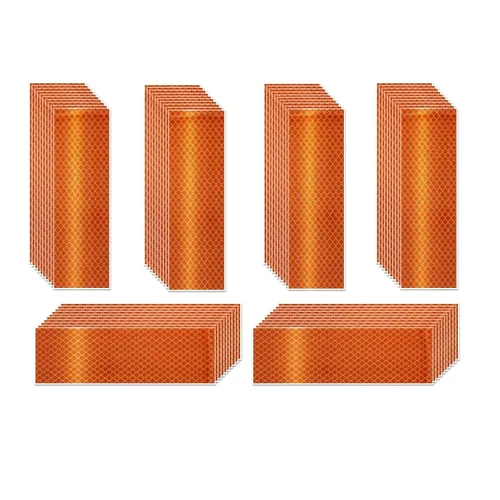 Miniatura 67 de Cinta reflectante blanca de 4 pulgadas, adhesivo de seguridad de advertencia impermeable para exteriores (10 pies)