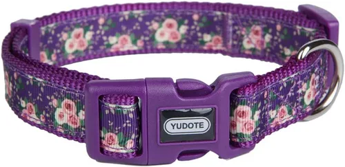 Miniatura 8 de Collar ajustable para perro, collares de nailon duraderos para perros y cachorros grandes, estampado de flamenco, lindo y suave