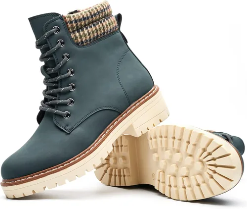 Miniatura 4 de DeYashopin Botas de senderismo antideslizantes para mujer, botas casuales para exteriores