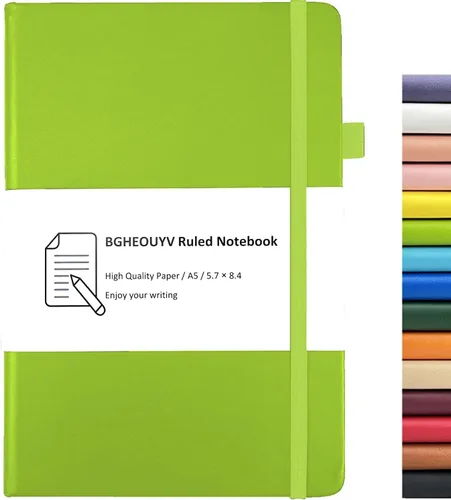 Miniatura 11 de Cuaderno Diario, Cuaderno Universitario Rayado A5 160 Páginas, Diarios de Tapa Dura para Escribir, Cuadernos para Trabajo Oficina Escuela Mujeres