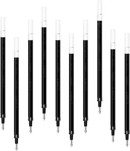 Paquete de 10 repuestos magnéticos para bolígrafos antiestrés, cartuchos de repuesto de tinta negra de 5.079 in (5.08 pulgadas) de longitud, punta