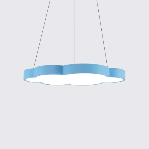 Miniatura 10 de Luces colgantes LED modernas regulables en forma de nube, NIUYAO Kids Room Metal 1 lámpara colgante en acrílico (bombilla incluida)