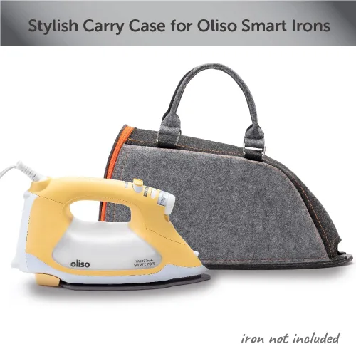 Miniatura 9 de Oliso TG1600 Pro Plus SmartIron de 1800 vatios con elevación automática y protector de suela de hierro de silicona Oliso Solemate (amarillo) + bolsa