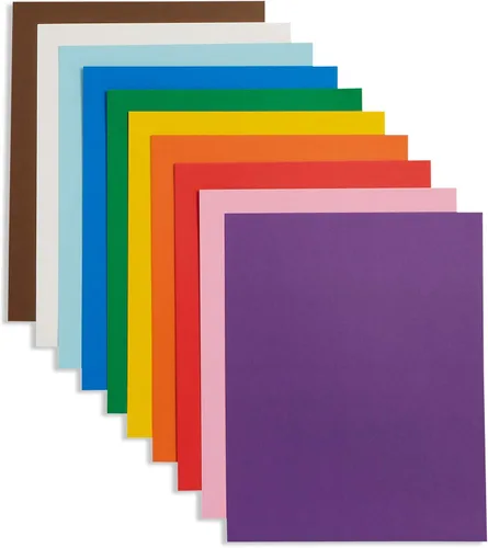 Blue Summit Supplies Bright Bold - Cartel de 9 x 12 pulgadas, tamaño pequeño, paquete de 50 unidades, colores surtidos, para uso en el aula,