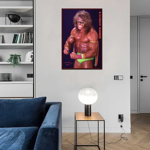 Miniatura 3 de Póster Ultimate Warrior de los años 80, superestrella de la lucha libre, clásico, retro, arte de pared, estética, decoración de habitación, pintura