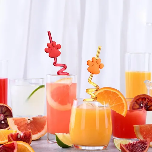 Miniatura 4 de Suministros para fiesta de cumpleaños de 24 patas, pajitas para beber con 2 popotes, cepillo de limpieza de patrulla para mascotas, perros