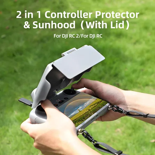Miniatura 2 de 2 en 1 controlador RC cubierta protectora parasol compatible con DJI RC control remoto para Mini 3/Mini 3 Pro/Air2S/Mavic 3/Mavic 3 Classic Drone