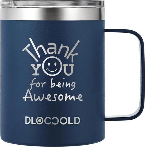 Miniatura 24 de DLOCCOLD Regalos de agradecimiento para mujeres, taza de café con texto en inglés "Thank You for Being Awome", agradecimiento a los empleados