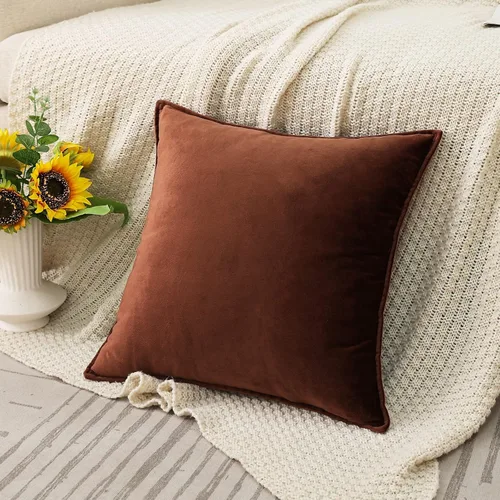 Miniatura 12 de JIAHANNHA Fundas de Almohadas Decorativas de Terciopelo Morado Paquete de 2 Primavera Decorativas Suaves para Sofá Cama Sala de Estar Oficina 18×18