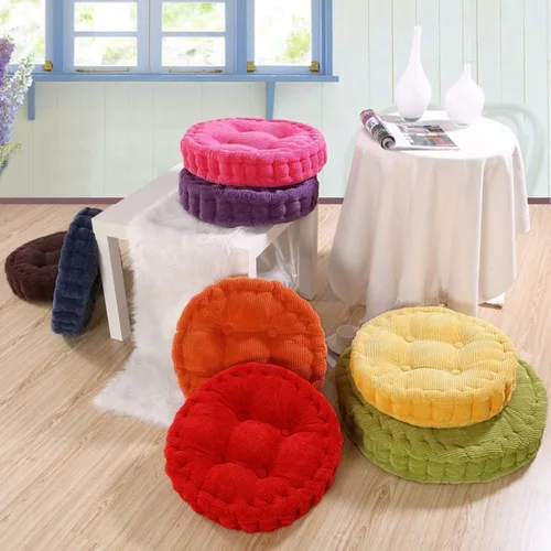 Miniatura 2 de Cojines redondos cómodos para silla de 15 pulgadas de profundidad. Cojín suave para asiento de oficina
