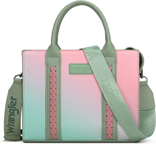 Miniatura 27 de Bolso tote mediano Wrangler para mujer, bolsos de diseñador, bolsos de mano con asa superior y correa