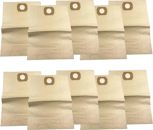 Sun Joe SWD-12GB-10PK Bolsa de filtro de papel de repuesto universal para tanque de vacío de 12 galones para aspiradora húmeda/seca y otras marcas,