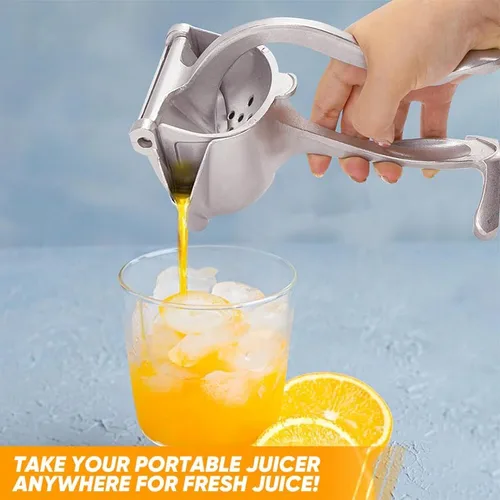Miniatura 6 de Exprimidor manual, exprimidor de presión manual para una extracción eficiente de jugo, prensa de cítricos de aleación de aluminio para limón