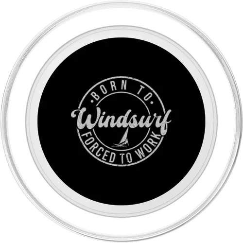 Miniatura 2 de Born To Windsurf Forced To Work Surfing PopSockets MagSafe PopGrip for iPhone