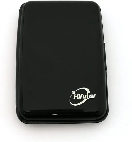 Miniatura 9 de Hifuler Tarjetero de aluminio con bloqueo RFID, práctico tarjetero para tarjetas bancarias, tarjeta de identificación, tarjeta de compras, tarjeta