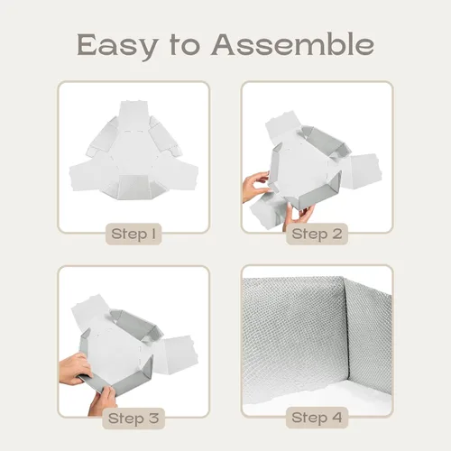 Miniatura 4 de Paquete de 5 cestas vacías para regalos, contenedores ideales para Navidad y boda, 8 x 6.69 x 2.75 pulgadas, color dorado