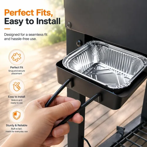 Miniatura 3 de Bandeja de goteo para Home Depot Nexgrill 720-0830H 720-0830D 720-0896, bandeja de grasa para 720-0882A 720-0925P 720-0888S 720-0898, bandeja