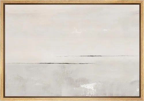 Miniatura 15 de SIGNWIN Lienzo enmarcado para pared, nubes blancas sobre el mar azul marino, pintura al óleo del océano costero, primer plano abstracto, moderno