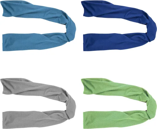 Paquete de 4 toallas de enfriamiento (40 x 12 pulgadas), toallas de microfibra, suaves, transpirables y frescas, para mantenerse fresco al hacer